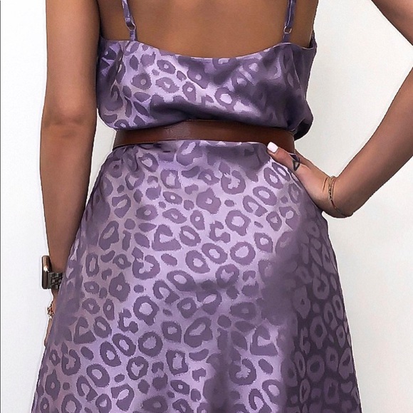 Leopard Lilac Dress - Picture 2 of 4